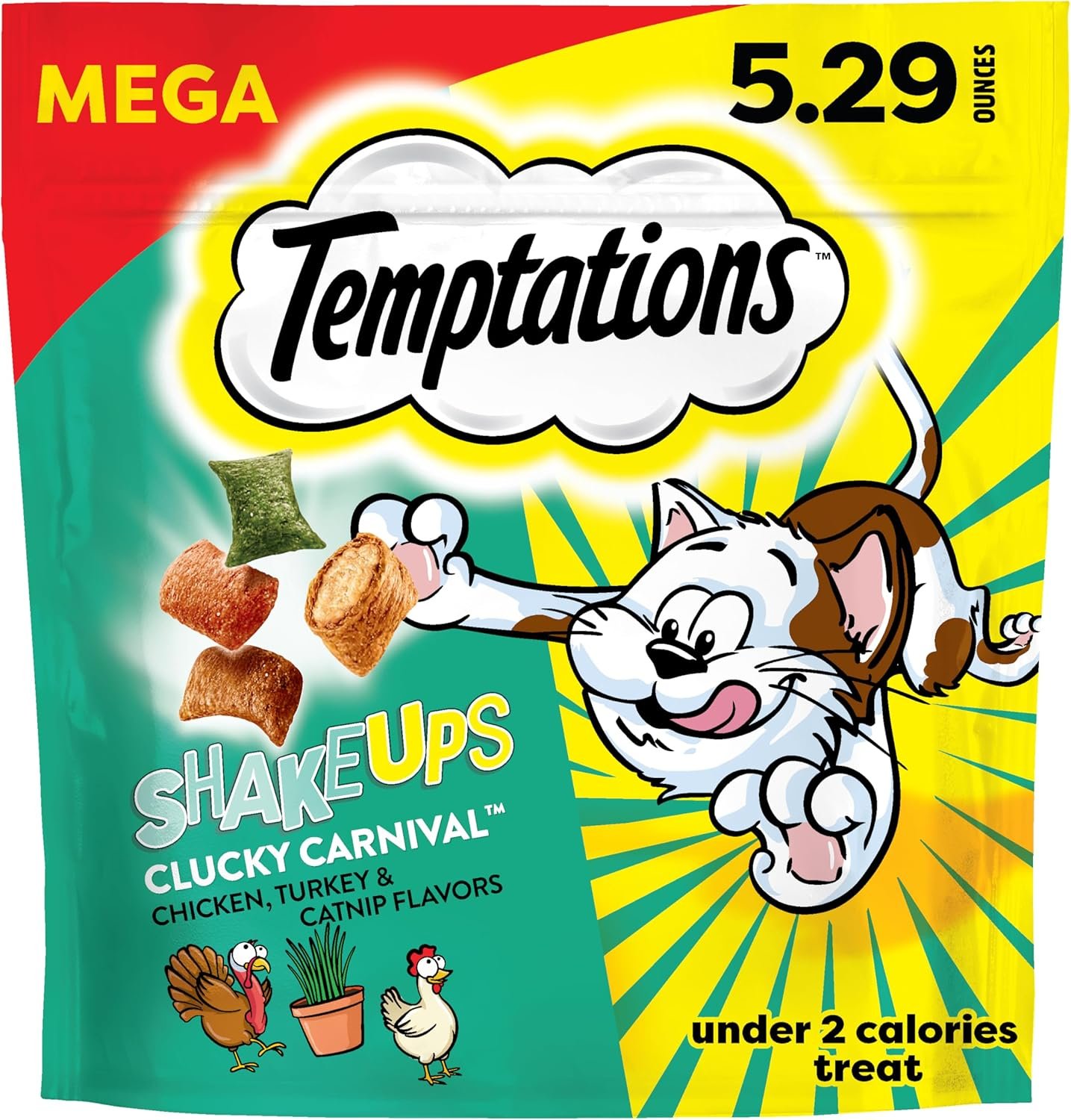 Temptations ShakeUps Crunchy and Soft Cat Treats, Crustacean Celebration Flavor, 5.29 oz. Pouch